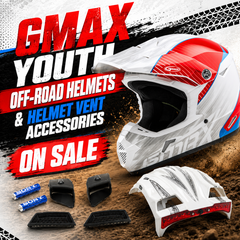 GMAX Youth Off-Road Helmets & Helmet Vent Accessories On Sale in Fullerton, Orange County & Los Angeles | In-Store Pick-Up Available