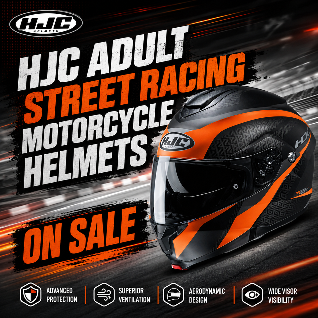 HJC Adult Street Racing Motorcycle Helmets On Sale in Fullerton, Orange County & Los Angeles | In-Store Pick-Up Available