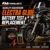 Harley-Davidson Electra Glide Battery Test & Replacement in Fullerton, Orange County & Los Angeles | Motorhelmets