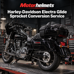 Harley-Davidson Electra Glide Sprocket Conversion Service in Fullerton, Orange County & Los Angeles | Motorhelmets
