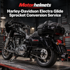 Harley-Davidson Electra Glide Sprocket Conversion Service in Fullerton, Orange County & Los Angeles | Motorhelmets