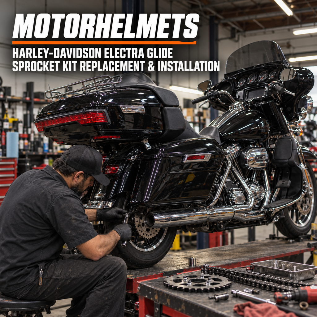 Harley-Davidson Electra Glide Sprocket Kit Replacement & Installation in Fullerton, Orange County & Los Angeles | Motorhelmets