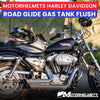 Harley Davidson Motorcycle Repair Road Glide Gas Tank Flush Services in Orange County Los Angeles California / Motorhelmets