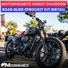 Harley Davidson Motorcycle Repair Road Glide Sprocket Replacement & Installation Service in Orange County Los Angeles California / Motorhelmets