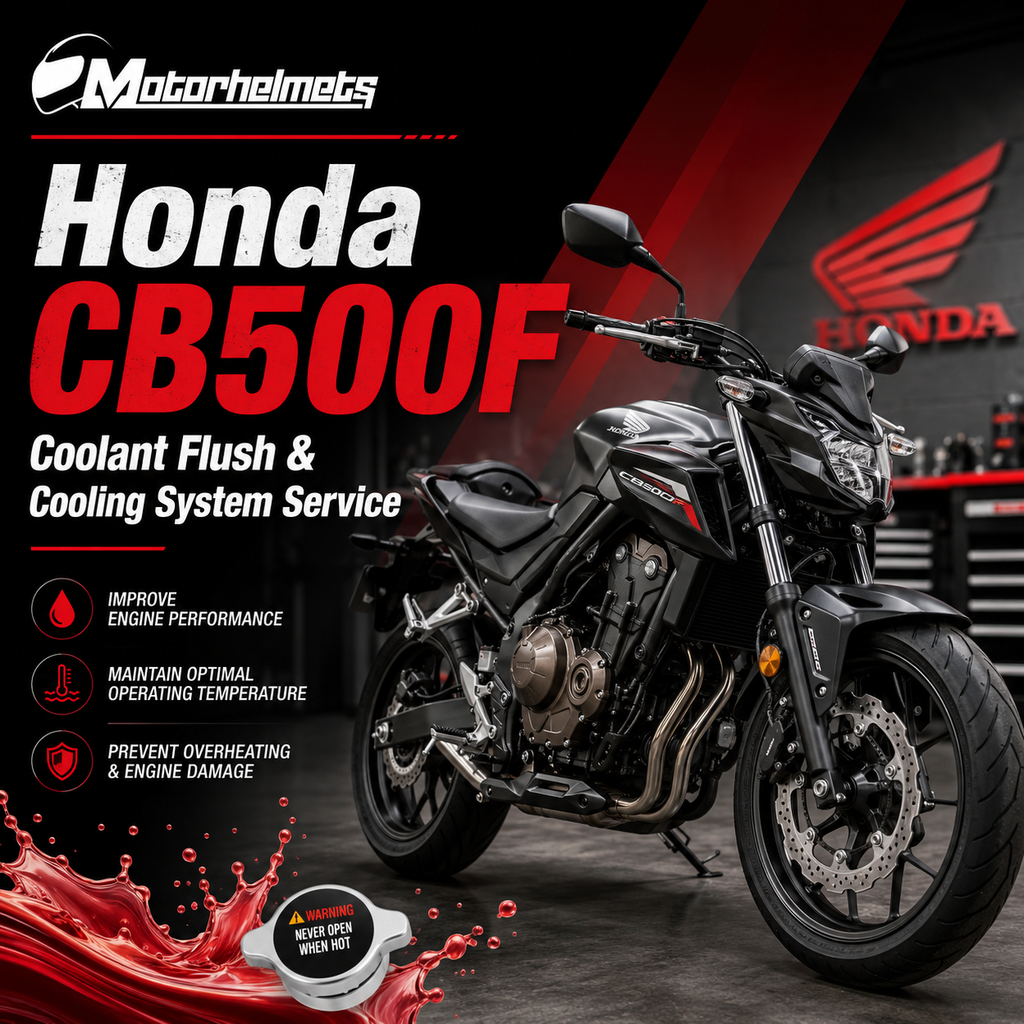 Honda CB500F Coolant Flush & Cooling System Service in Fullerton, Orange County & Los Angeles | Motorhelmets