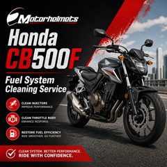 Honda CB500F Fuel System Cleaning Service in Fullerton, Orange County & Los Angeles | Motorhelmets