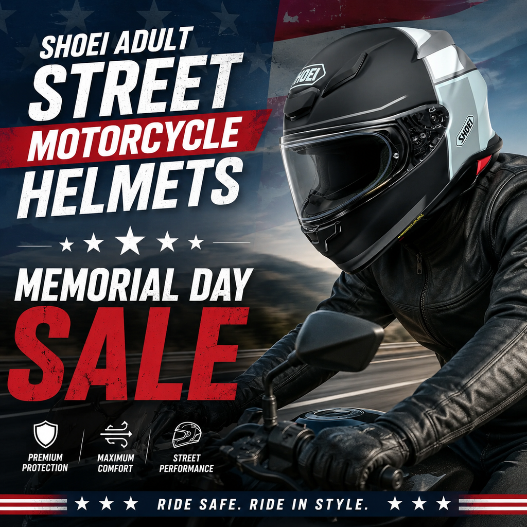 Shoei Adult Street Motorcycle Helmets Memorial Day Sale in Fullerton, Orange County & Los Angeles | In-Store Pick-Up Available