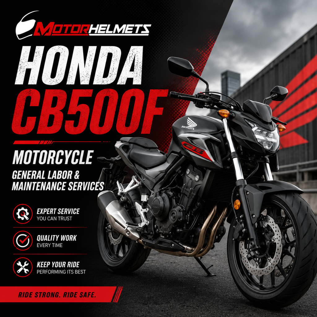 Honda CB500F Motorcycle General Labor & Maintenance Services in Fullerton, Orange County & Los Angeles | Motorhelmets