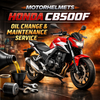 Honda CB500F Oil Change & Maintenance Service in Fullerton, Orange County & Los Angeles | Motorhelmets