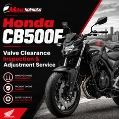 Honda CB500F Valve Clearance Inspection & Adjustment Service in Fullerton, Orange County & Los Angeles | Motorhelmets