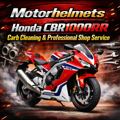 Honda CBR1000RR Carb Cleaning & Professional Shop Service in Fullerton, Orange County & Los Angeles | Motorhelmets
