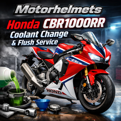 Honda CBR1000RR Coolant Change & Flush Service in Fullerton, Orange County & Los Angeles | Motorhelmets