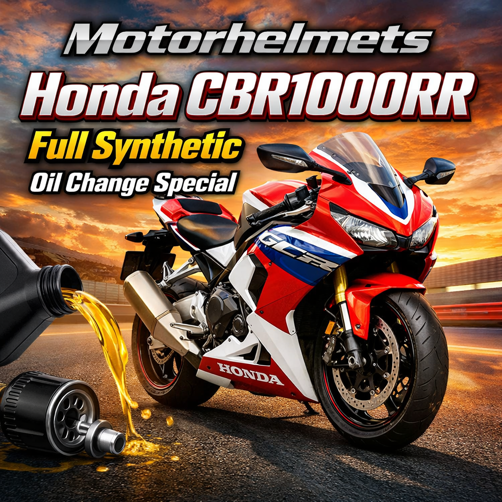 Honda CBR1000RR Full Synthetic Oil Change Special in Fullerton, Orange County & Los Angeles | Motorhelmets