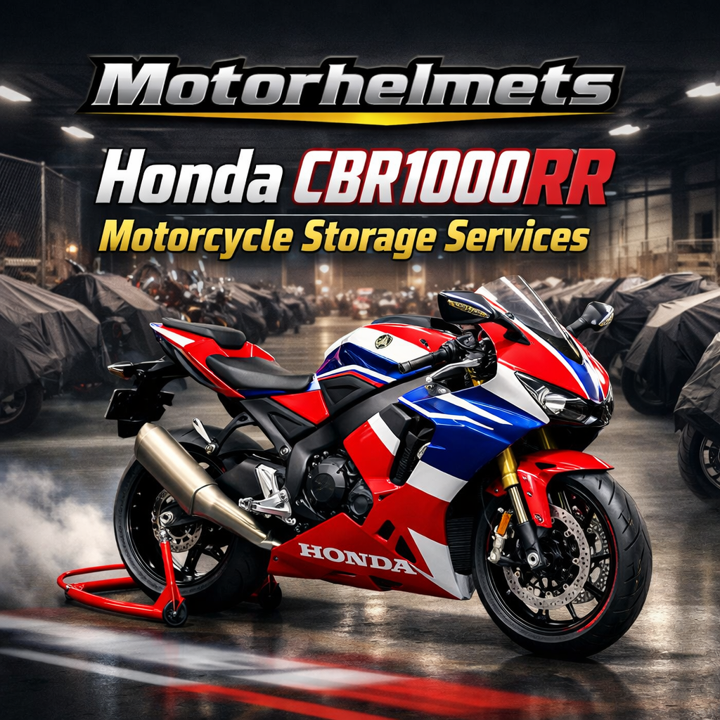 Honda CBR1000RR Motorcycle Storage Services in Fullerton, Orange County & Los Angeles | Motorhelmets