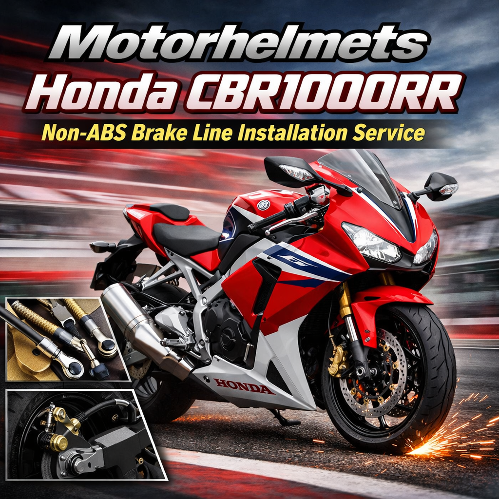 Honda CBR1000RR Non-ABS Brake Line Installation Service in Fullerton, Orange County & Los Angeles | Motorhelmets