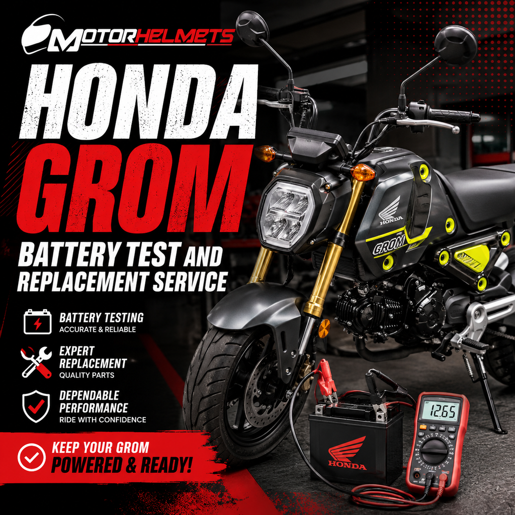 Honda Grom Battery Test and Replacement Motorcycle Service in Fullerton, Orange County & Los Angeles