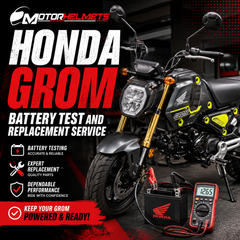 Honda Grom Battery Test and Replacement Motorcycle Service in Fullerton, Orange County & Los Angeles