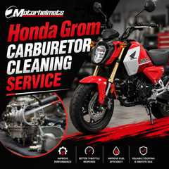 Honda Grom Carburetor Cleaning Motorcycle Service in Fullerton, Orange County & Los Angeles | Motorhelmets