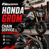 Honda Grom Motorcycle Chain Service in Fullerton, Orange County & Los Angeles | Motorhelmets