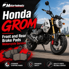 Honda Grom Front and Rear Brake Pads Motorcycle Service in Fullerton, Orange County & Los Angeles | Motorhelmets
