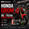 Honda Grom Full Synthetic Oil & Filter Change Motorcycle Service in Fullerton, Orange County & Los Angeles | Motorhelmets