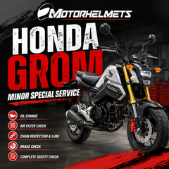 Honda Grom Minor Special Motorcycle Service in Fullerton, Orange County & Los Angeles | Motorhelmets