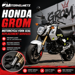 Honda Grom Motorcycle Fork Seal Replacement Services in Fullerton, Orange County & Los Angeles | Motorhelmets