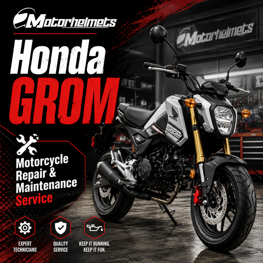 Honda Grom Motorcycle Repair & Maintenance Service in Fullerton, Orange County & Los Angeles | Motorhelmets