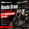 Honda Grom Motorcycle Tire Replacement Service in Fullerton, Orange County & Los Angeles | Motorhelmets