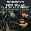 Honda Rebel 500 Valve Check & Adjustment – Professional Motorcycle Maintenance in Fullerton, Orange County & Los Angeles | Motorhelmets
