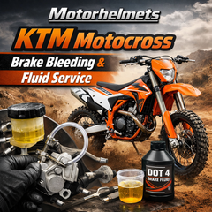 KTM Motocross Brake Bleeding & Fluid Service in Fullerton, Orange County & Los Angeles | Motorhelmets