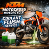KTM Motocross Motorcycle Coolant Flush Service in Fullerton, Orange County & Los Angeles | Motorhelmets