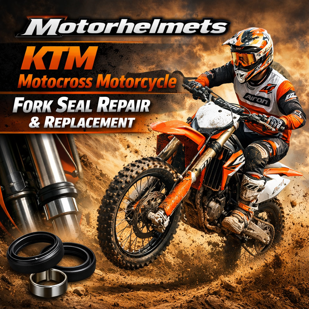 KTM Motocross Motorcycle Fork Seal Repair & Replacement in Fullerton, Orange County & Los Angeles | Motorhelmets