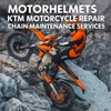 KTM Motorcycle Repair Chain Service (Clean, Adjust, and Lube) in Orange County & Los Angeles / Motorhelmets
