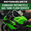 Kawasaki Motorcycle Gas Tank Flush – Expert Service in Fullerton, Orange County & Los Angeles | Motorhelmets