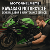 Kawasaki Motorcycle General Labor & Maintenance Services in Fullerton, Orange County & Los Angeles | Motorhelmets