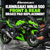 Kawasaki Ninja 500 Front & Rear Brake Pad Replacement in Fullerton, Orange County & Los Angeles | Motorhelmets