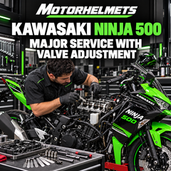 Kawasaki Ninja 500 Major Service with Valve Adjustment in Fullerton, Orange County & Los Angeles | Motorhelmets