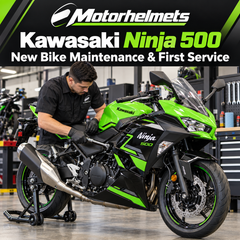 Kawasaki Ninja 500 New Bike Maintenance & First Service in Fullerton, Orange County & Los Angeles | Motorhelmets