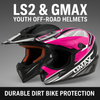 LS2 & GMAX Youth Off-Road Helmets | Durable Dirt Bike Protection - Available Now in Fullerton, Orange County & Los Angeles