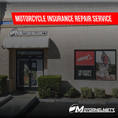 Motorcycle Insurance Accident Repair Work & Services at Motorhelmets OC/LA Long Beach Riverside