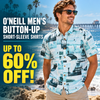 O’Neill Men's Button Up Short-Sleeve Shirts – Up to 60% Off in Fullerton, Orange County & Los Angeles | Motorhelmets