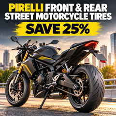 Pirelli Front & Rear Street Motorcycle Tires – Save 25% in Fullerton, Orange County & Los Angeles | Motorhelmets