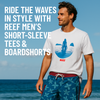 Ride the Waves in Style with Reef Men’s Short-Sleeve Tees & Boardshorts - Available Now in Fullerton, Orange County & Los Angeles