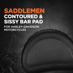 Saddlemen Contoured & Sissy Bar Pad for Harley-Davidson Motorcycles | Available Now in Fullerton, Orange County & Los Angeles