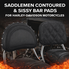 Saddlemen Contoured & Sissy Bar Pads for Harley-Davidson Motorcycles | Available Now in Fullerton, Orange County & Los Angeles