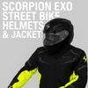 Scorpion EXO Street Bike Helmets & Jackets – Durable Protection for Riders – Available Now for Store Pickup in Fullerton, Orange County & Los Angeles