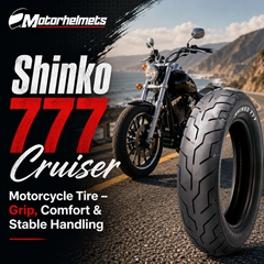 Shinko 777 Cruiser Motorcycle Tire – Grip, Comfort & Stable Handling