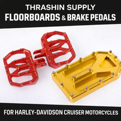 Thrashin Supply Floorboards & Brake Pedals for Harley-Davidson Cruiser Motorcycles | Available Now in Fullerton, Orange County & Los Angeles
