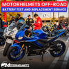 Yamaha Motorcycle Repair Dirt Bike Battery Test and Replacement Service in Orange County Los Angeles California / Motorhelmets
